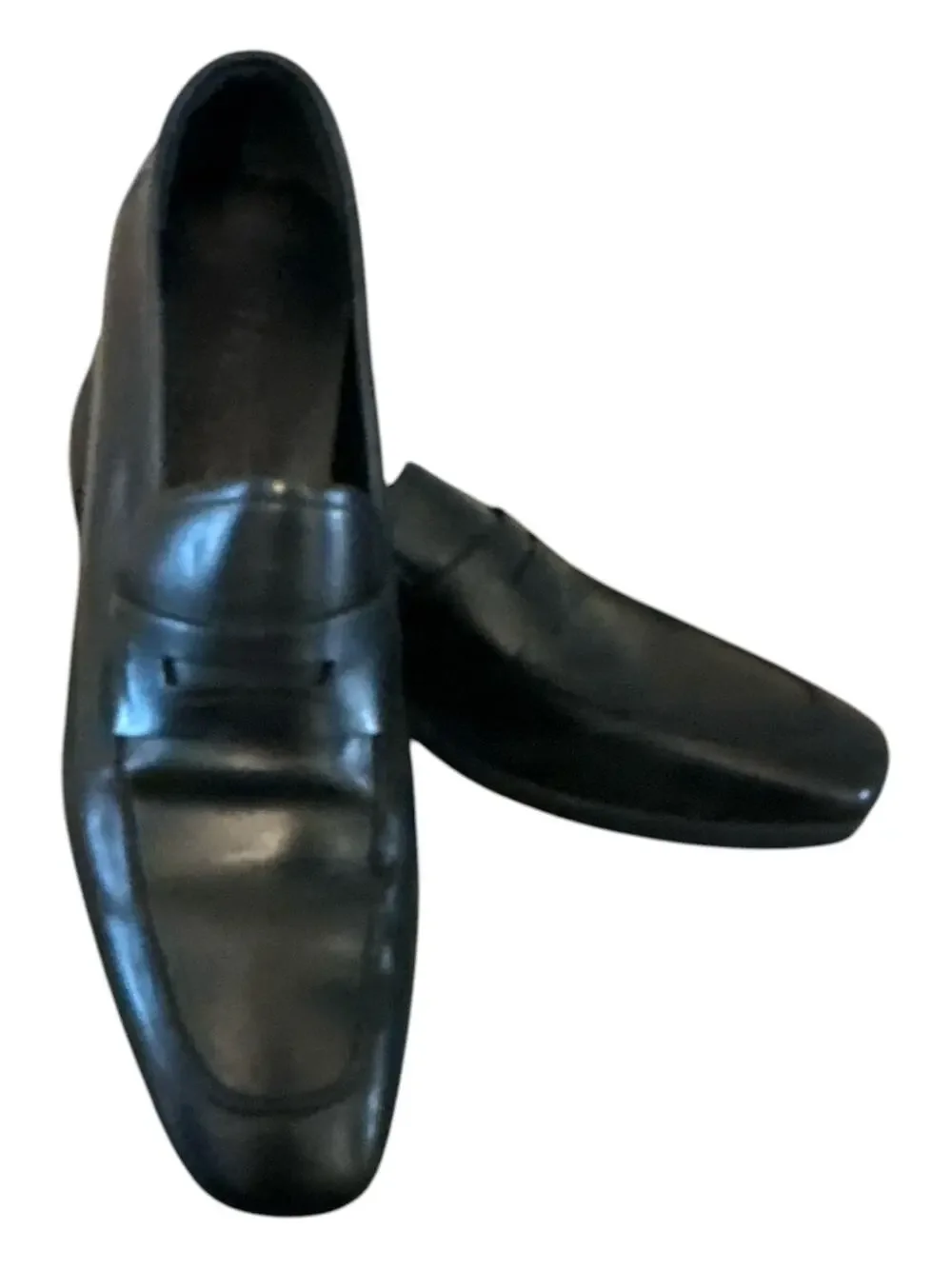 Salvatore Ferragamo Todi Black Leather Penny Loafers SZ 8